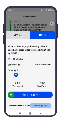 Tenet App Bid on Yes No