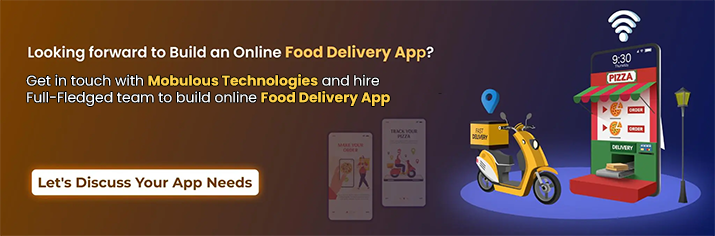 Get in touch for food delivery app development