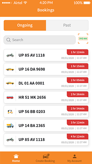 Monitoring of vehicle entry and exit