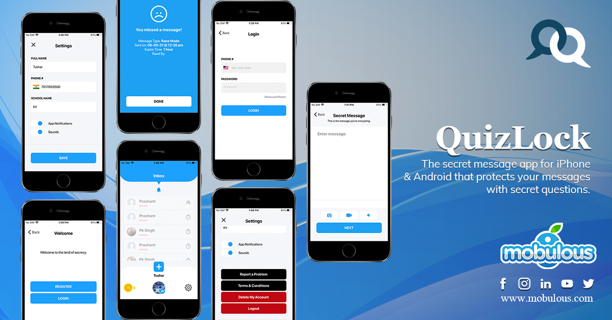 QuizLock- Android Chat App Development