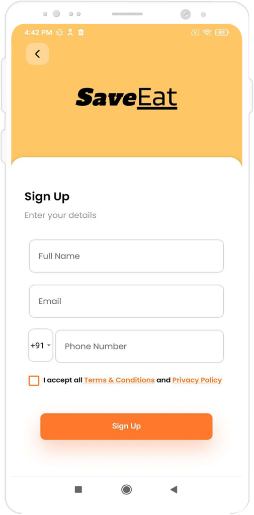 SaveEat Registration