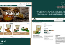 Ayurvedic eCommerce Website Herbal, Natural, and Homemade