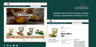 Ayurvedic eCommerce Website Herbal, Natural, and Homemade