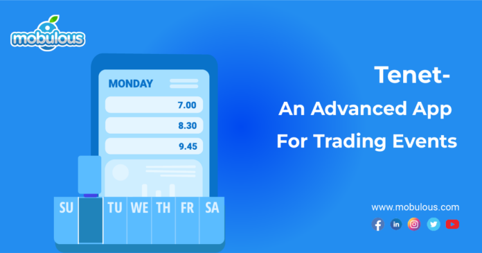 Tenet Advanced Web App For Trading Events