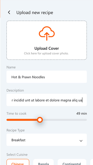 Upload Recipe