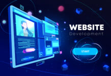 Website development banner, programming technology