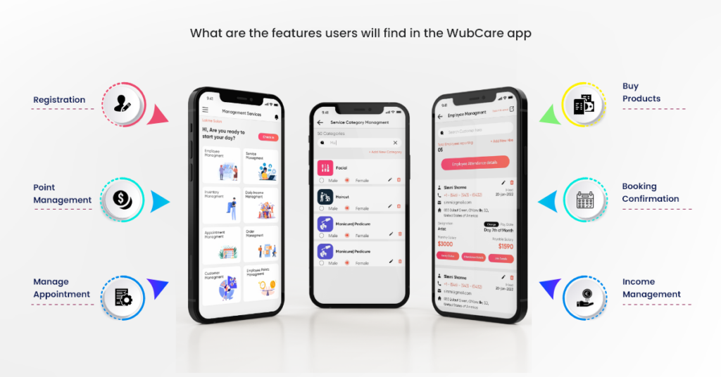 wubcare application features