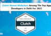 clutch top app developers in delhi 2022