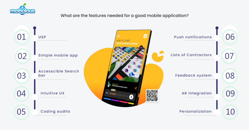 features need for good mobile application