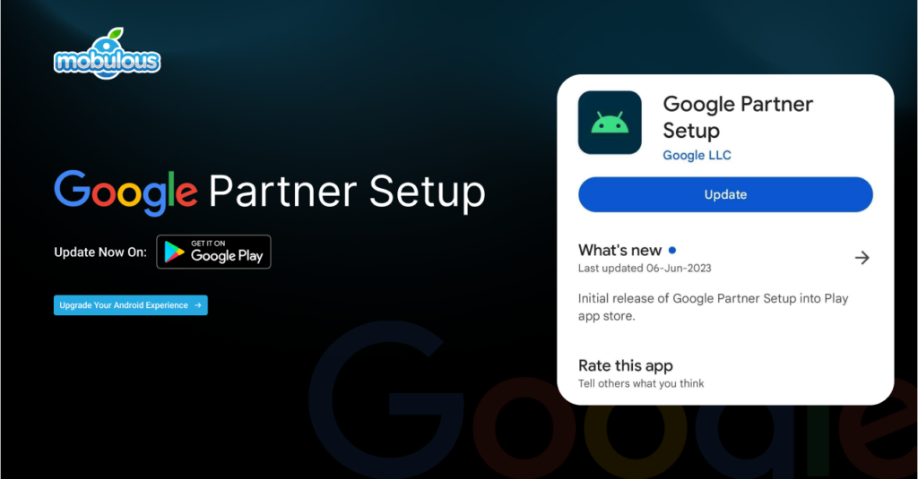 Google Partner Setup App
