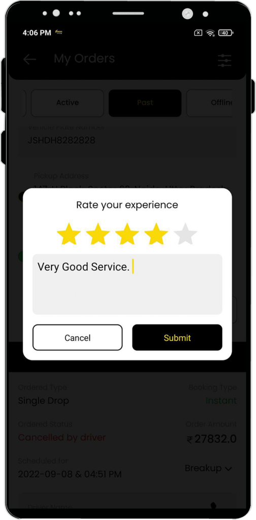 Bhada Express Reviews & rating scree