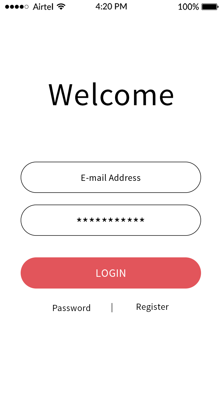 Login Passenger App