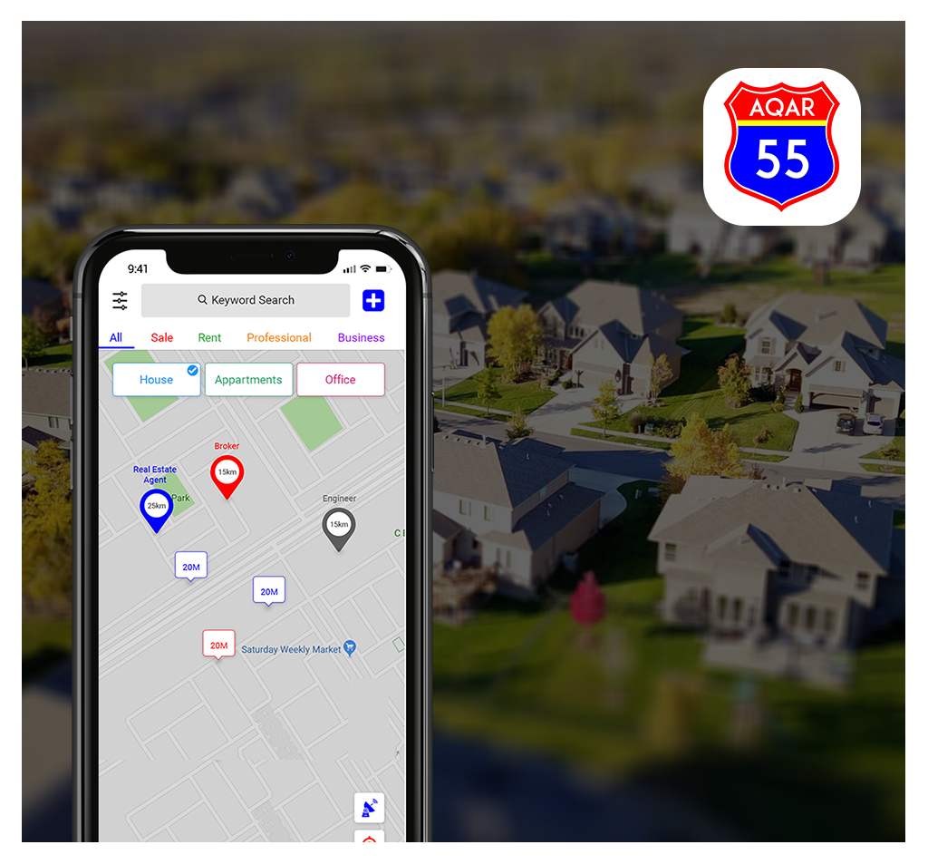 Aqar 55 Real Estate App Development