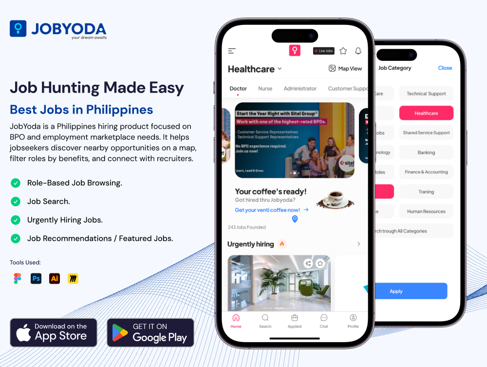 JobYoda recruitment app by Mobulous