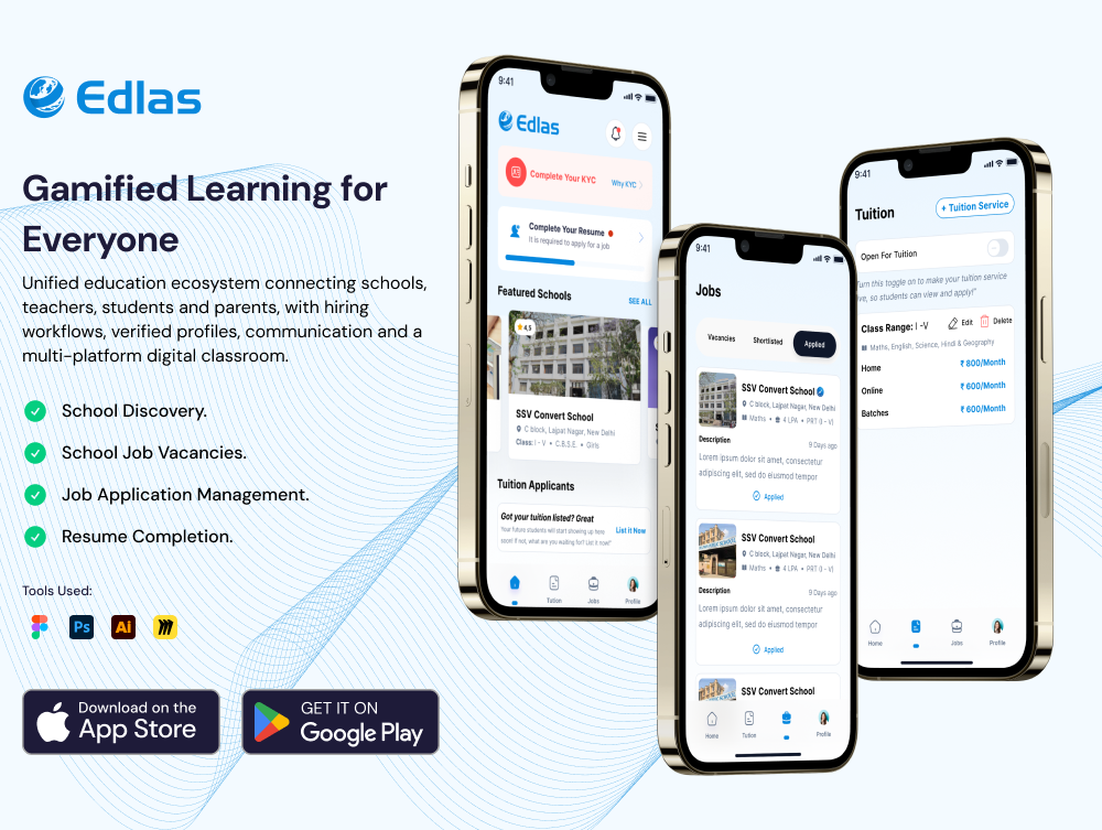 Edlas education platform developed by Mobulous